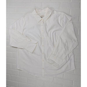 A new day White Oxford Style Long Sleeve Button up Shirt XXL